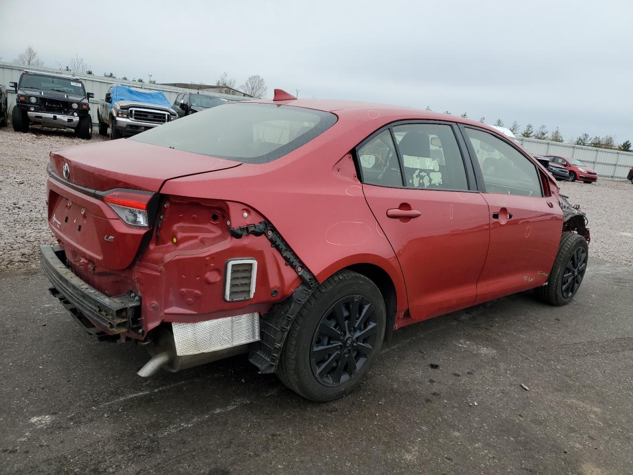Image 3 of 2020 TOYOTA COROLLA LE 2020 with VIN JTDEPRAE0LJ049133