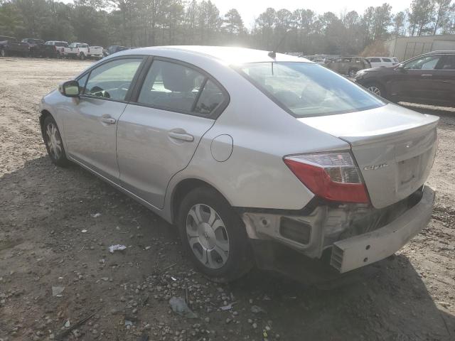 Image 2 of 2012 HONDA CIVIC HYBRID L 2012 with VIN JHMFB4F38CS004527