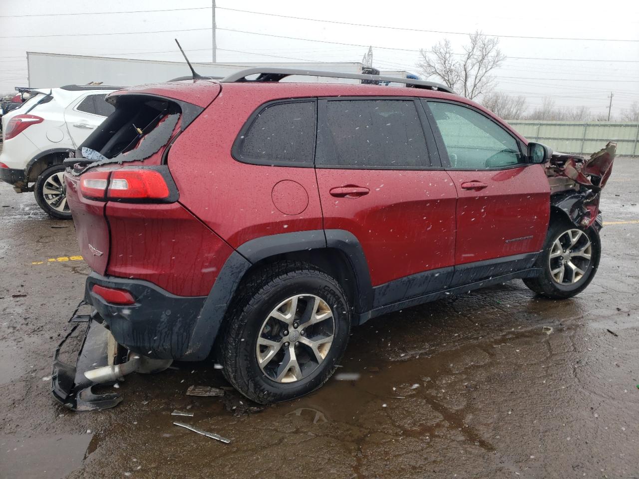 Image 3 of 2014 JEEP CHEROKEE TRAILHAWK 2014 with VIN 1C4PJMBS8EW203076