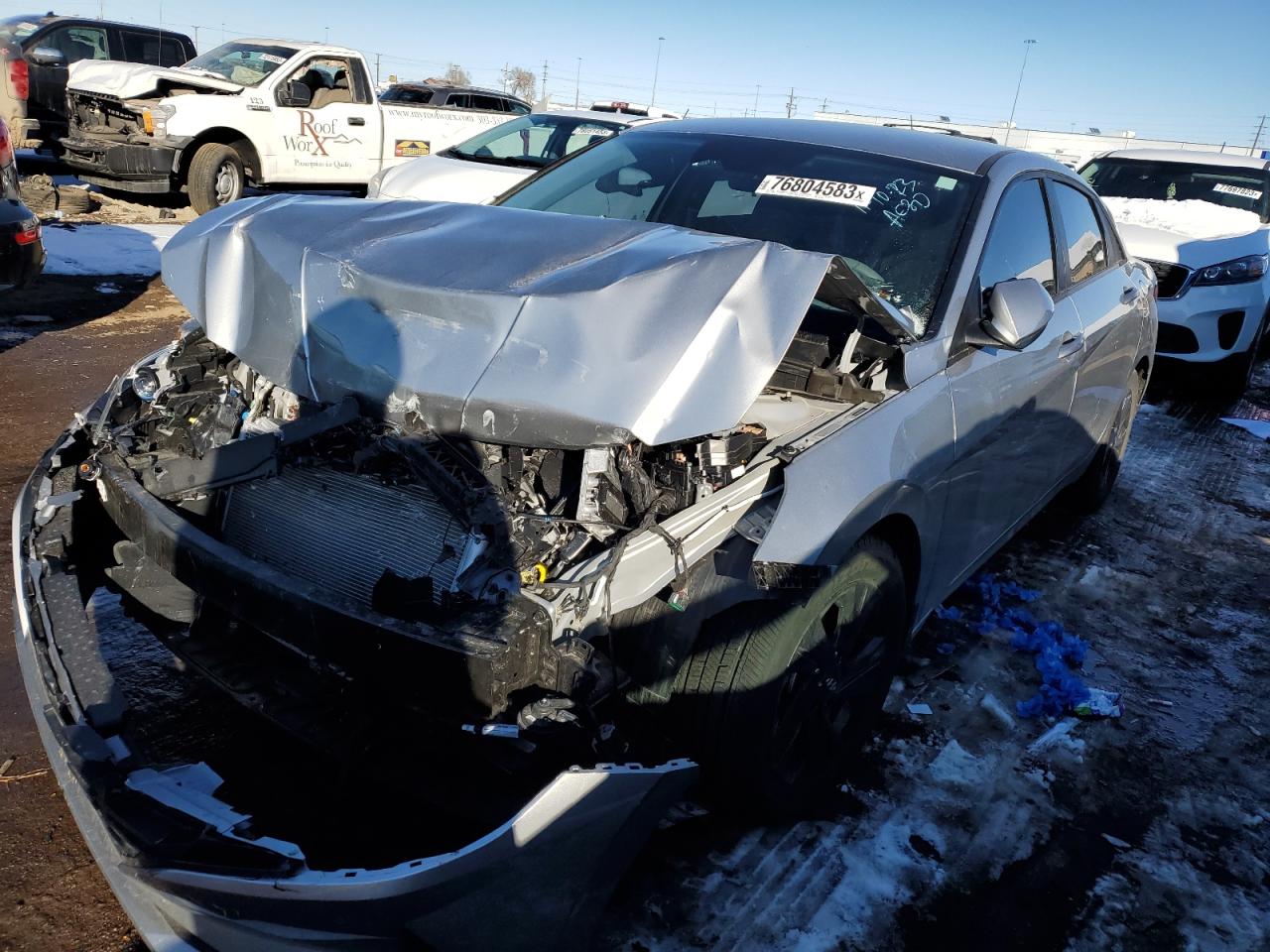 Image 1 of 2022 HYUNDAI ELANTRA SEL 2022 with VIN 5NPLM4AG8NH082705