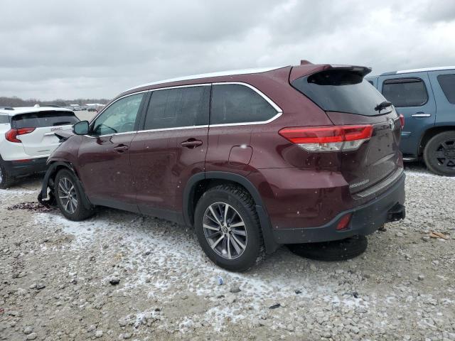 Image 2 of 2019 TOYOTA HIGHLANDER SE 2019 with VIN 5TDJZRFH5KS738520