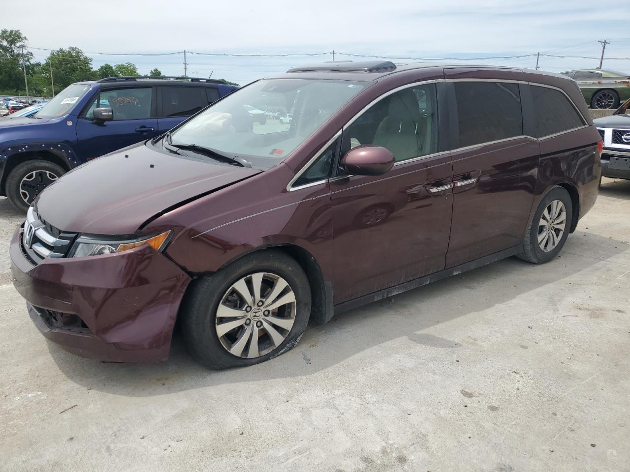 Image 1 of 2014 HONDA ODYSSEY EXL 2014 with VIN 5FNRL5H62EB073237