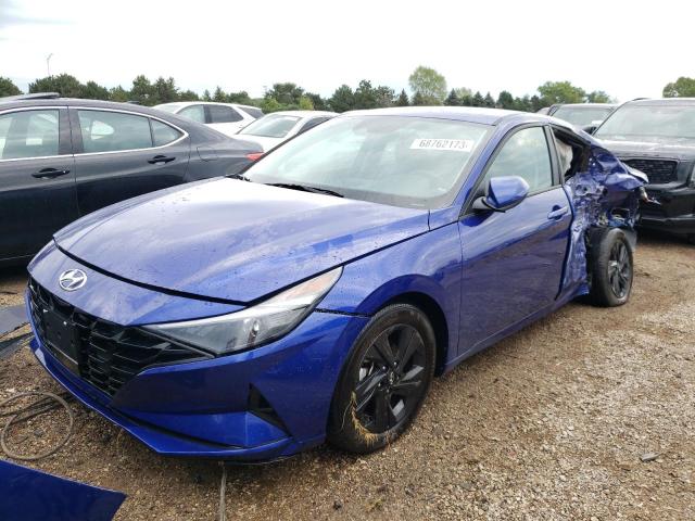 Image 1 of 2021 HYUNDAI ELANTRA SEL 2021 with VIN KMHLS4AG7MU122987