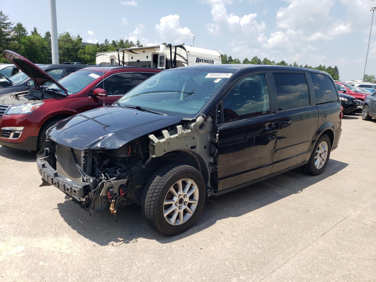 Изображение 1 2017 DODGE GRAND CARAVAN SE 2017 с VIN 2C4RDGBG1HR582061