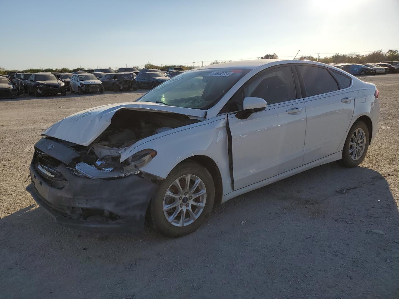 Image 1 of 2018 FORD FUSION S 2018 with VIN 3FA6P0G73JR109780