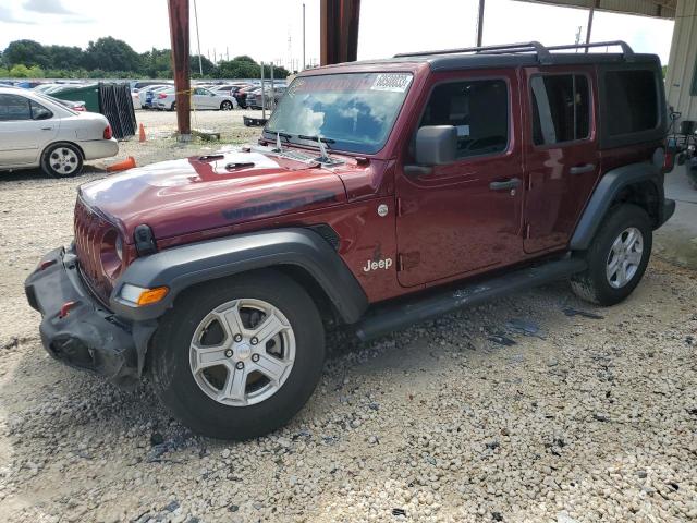 Image 1 of 2021 JEEP WRANGLER UNLIMITED SPORT 2021 with VIN 1C4HJXDN7MW636755