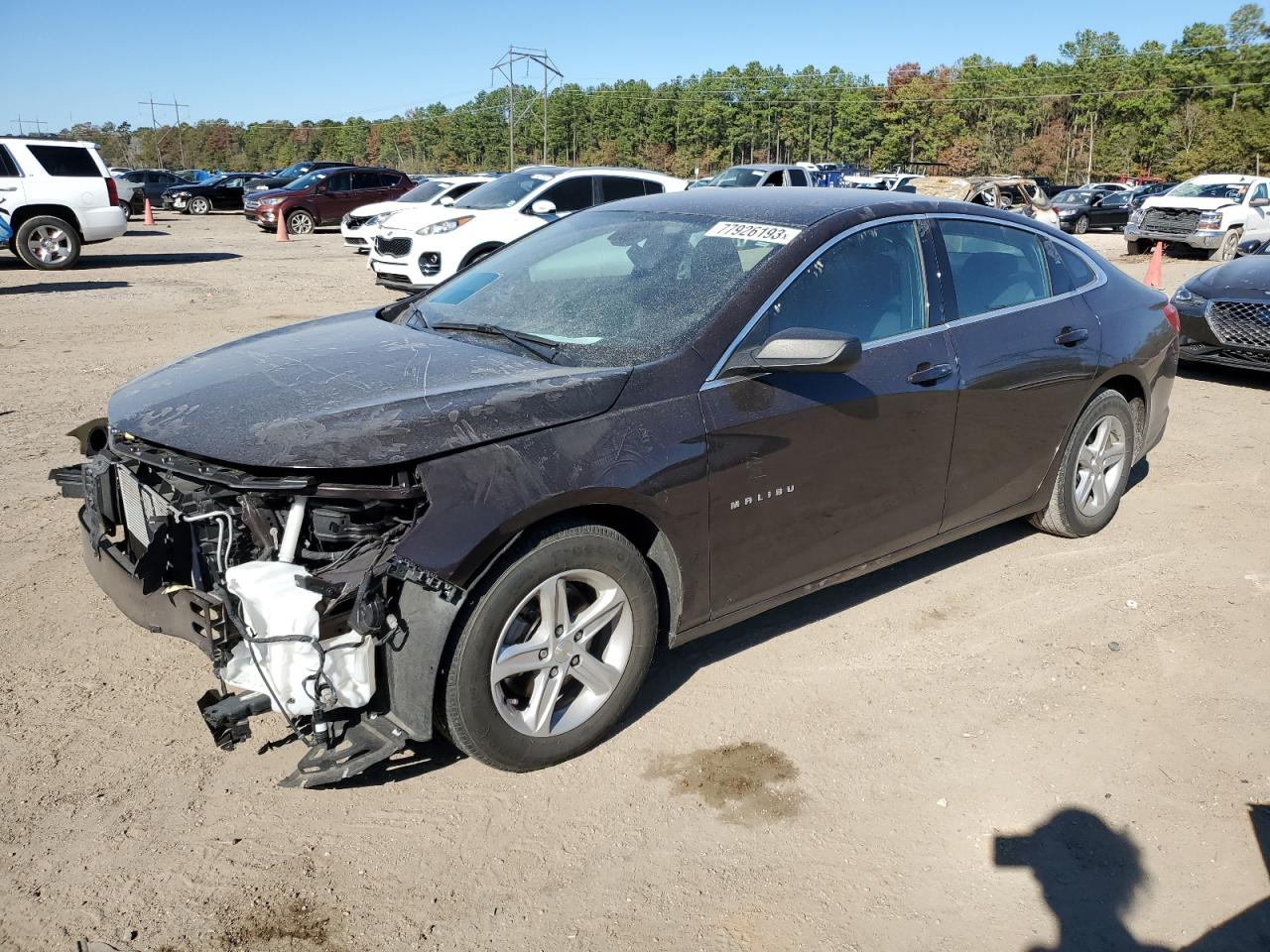 Image 1 of 2020 CHEVROLET MALIBU LS 2020 with VIN 1G1ZB5ST9LF147031