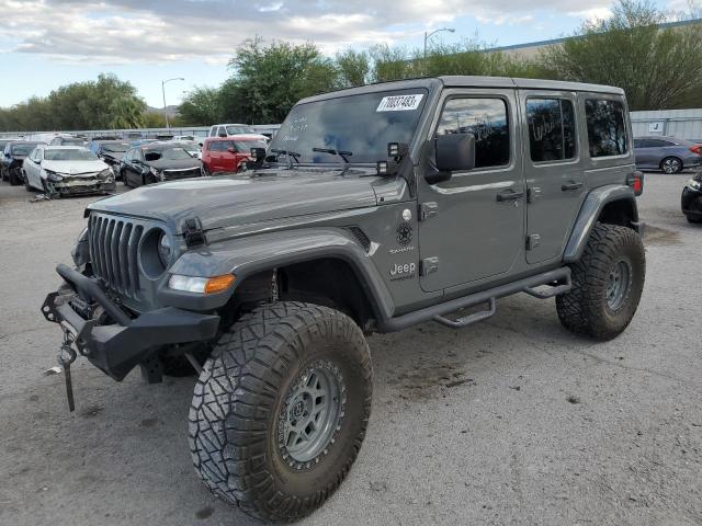 Image 1 of 2020 JEEP WRANGLER UNLIMITED SAHARA 2020 with VIN 1C4HJXEN1LW245615