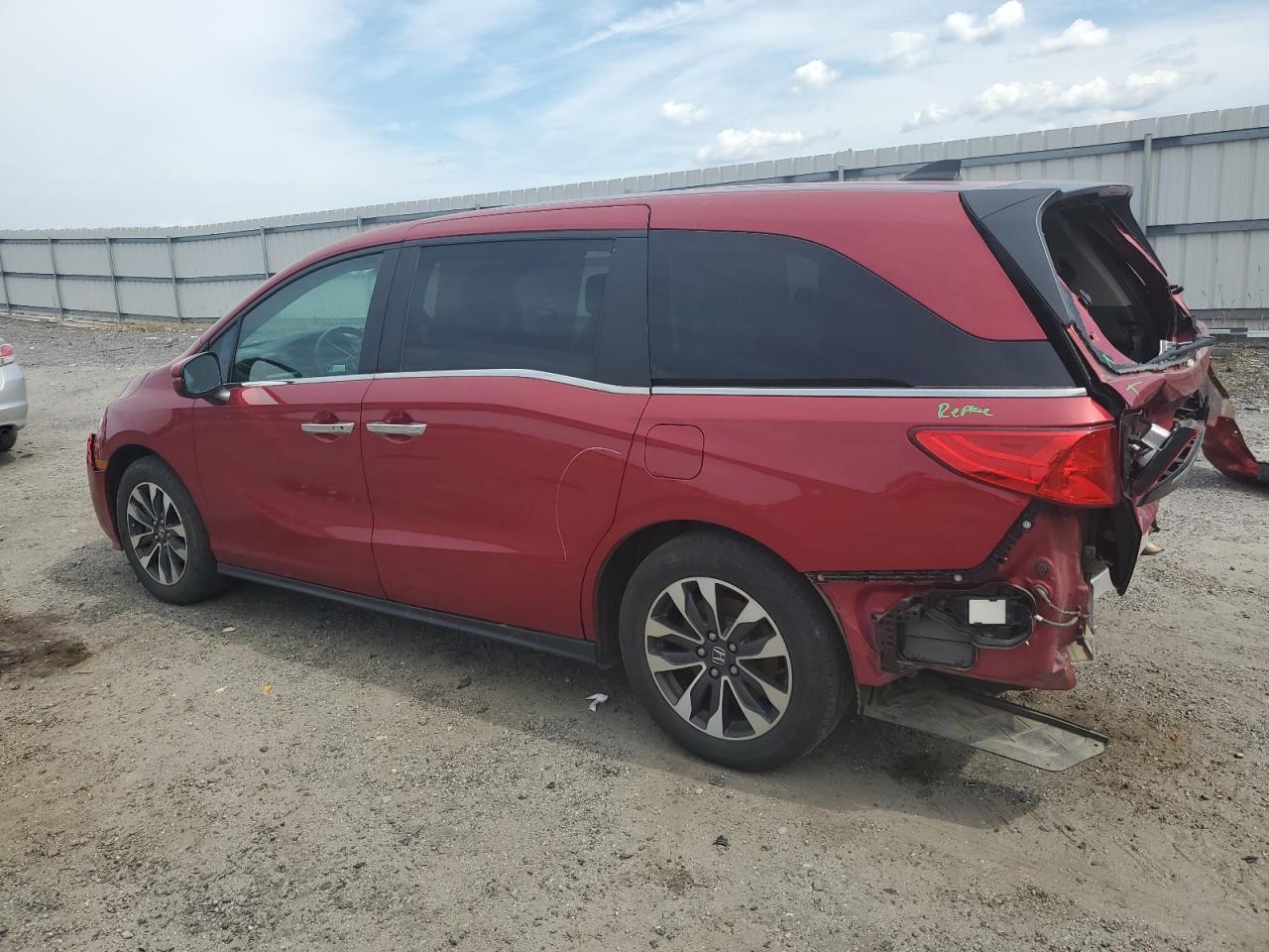 Image 2 of 2022 HONDA ODYSSEY EXL 2022 with VIN 5FNRL6H79NB044400