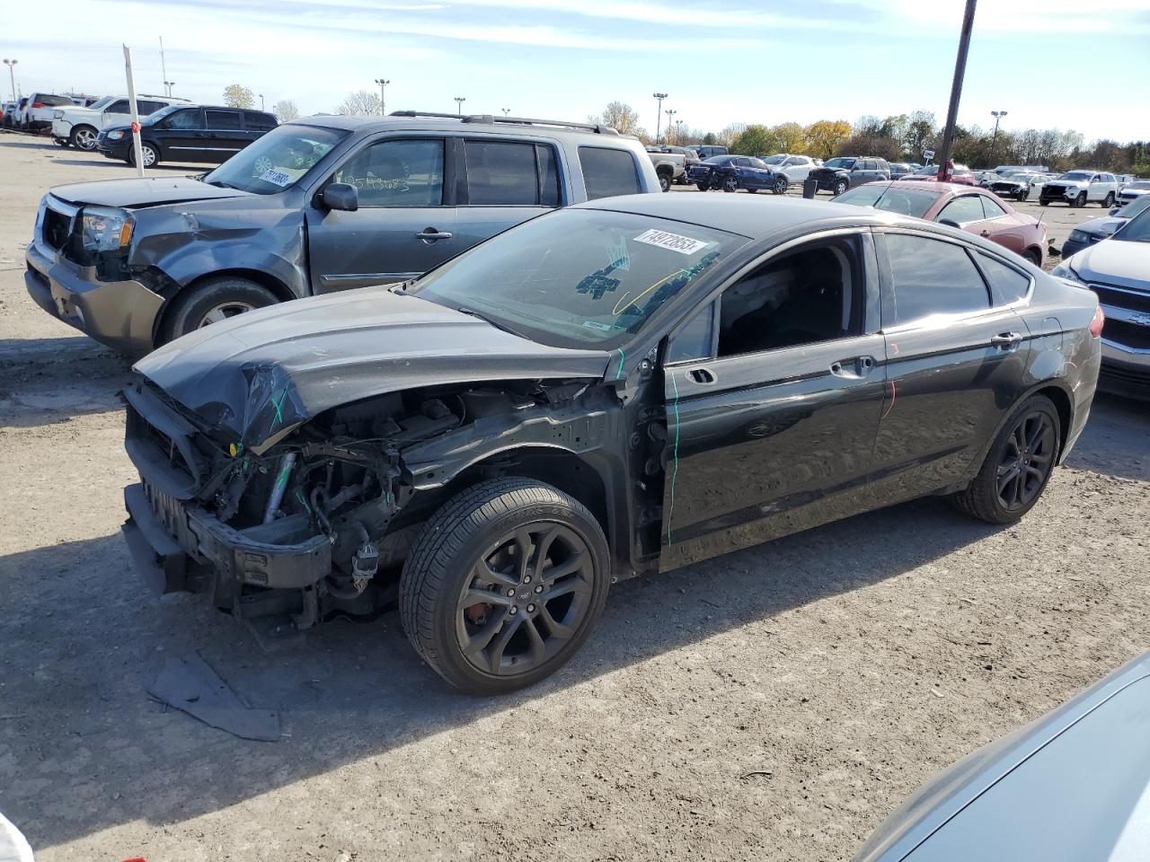 Изображение 1 2018 FORD FUSION SE 2018 с VIN 3FA6P0HD2JR245435