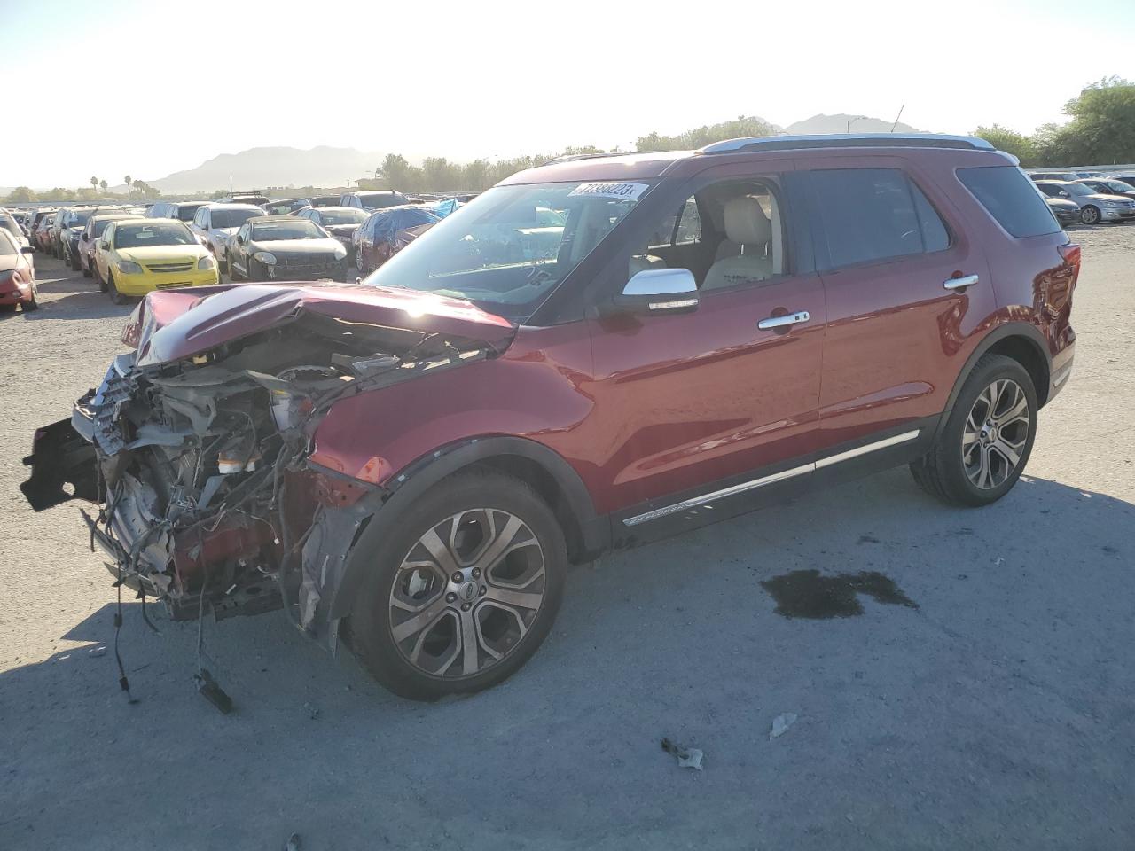 Image 1 of 2018 FORD EXPLORER PLATINUM 2018 with VIN 1FM5K8HT4JGC94133