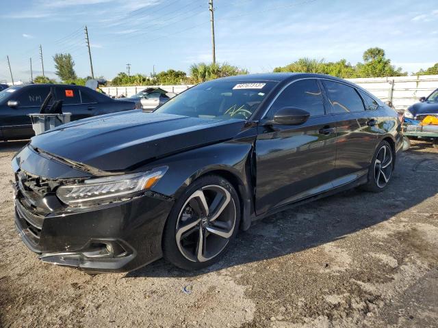 Image 1 of 2021 HONDA ACCORD SPORT SE 2021 with VIN 1HGCV1F40MA119019