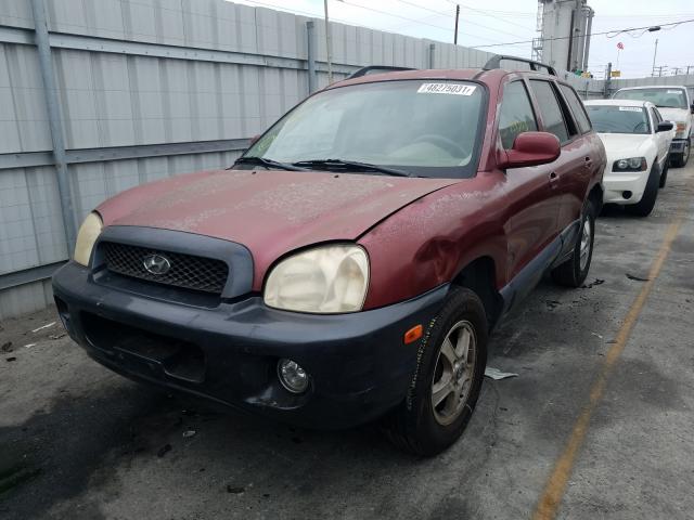 Image 2 of 2004 HYUNDAI SANTA FE GLS 2004 with VIN KM8SC13DX4U589864