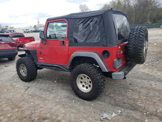 Image 2 of 2004 JEEP WRANGLER X 2004 with VIN 1J4FA39SX4P792016
