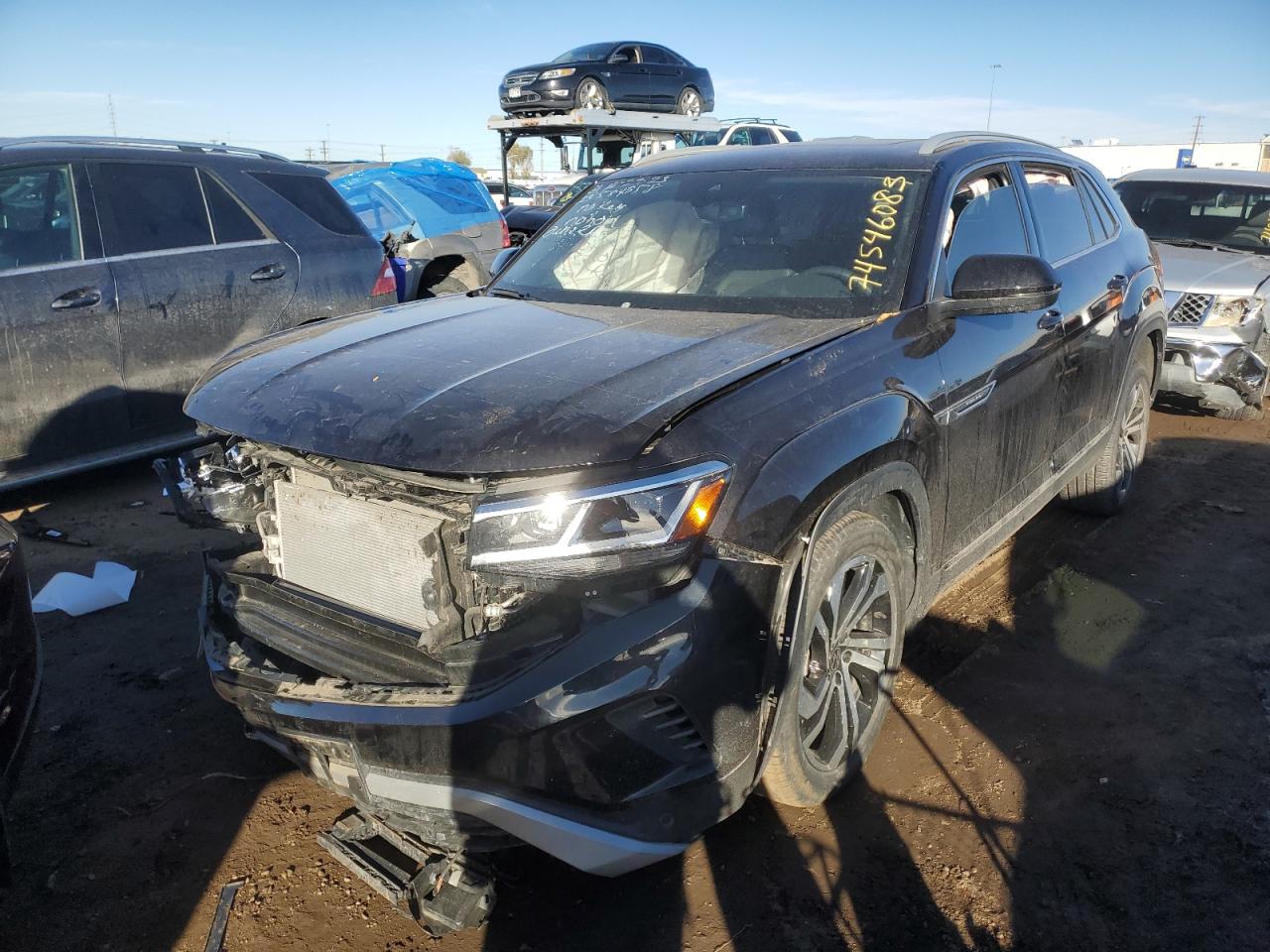Image 1 of 2021 VOLKSWAGEN ATLAS CROSS SPORT SEL PREMIUM 2021 with VIN 1V2TC2CA7MC203359