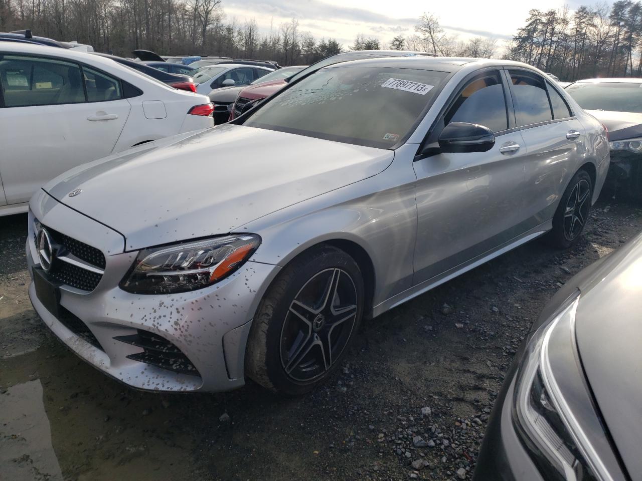 Image 1 of 2020 MERCEDES-BENZ C 300 4MATIC 2020 with VIN W1KWF8EB2LR595621