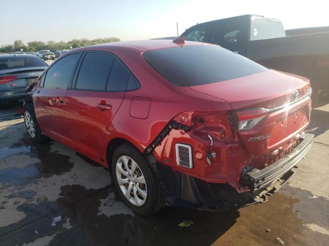 Image 2 of 2020 TOYOTA COROLLA LE 2020 with VIN JTDEPRAE1LJ032115