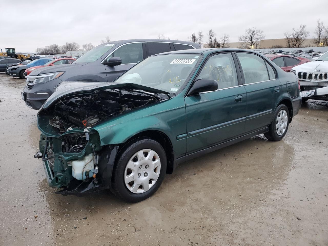 Image 1 of 2000 HONDA CIVIC BASE 2000 with VIN 2HGEJ6617YH518623