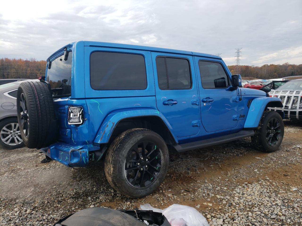Изображение 3 2022 JEEP WRANGLER UNLIMITED SAHARA 2022 с VIN 1C4HJXENXNW116050