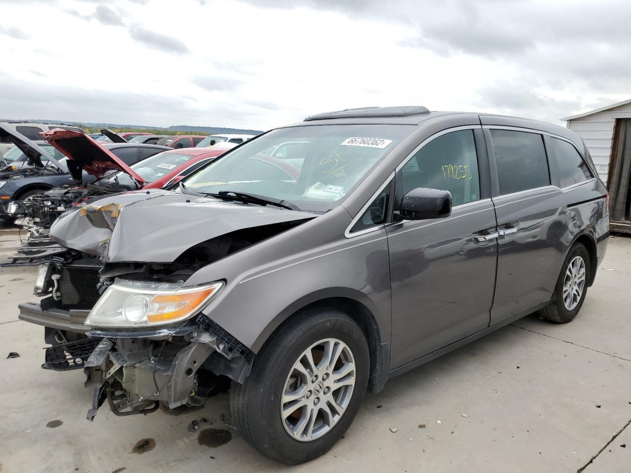 Image 1 of 2012 HONDA ODYSSEY EXL 2012 with VIN 5FNRL5H65CB016866