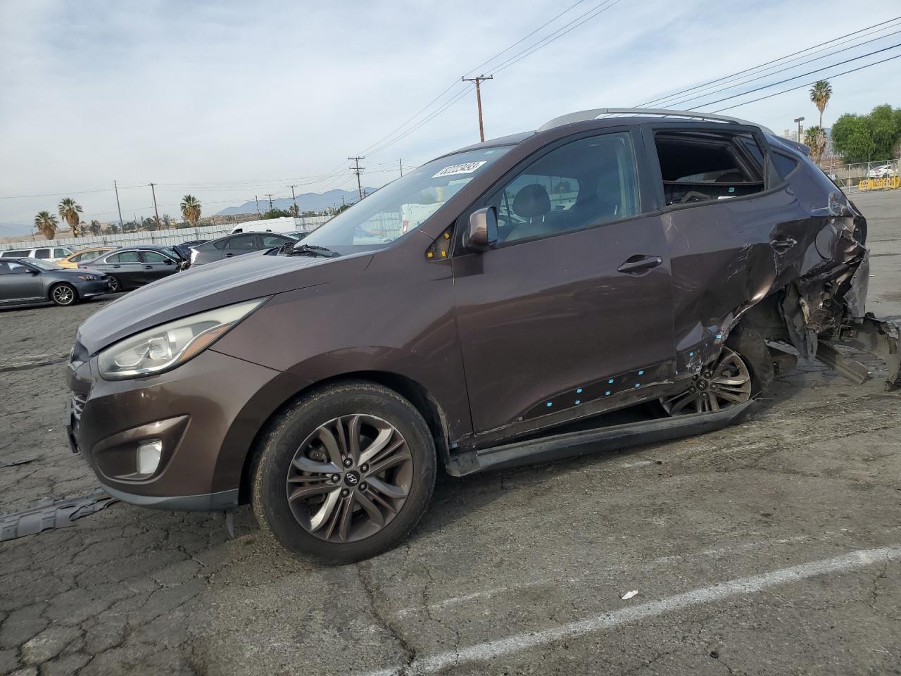 Image 1 of 2014 HYUNDAI TUCSON GLS 2014 with VIN KM8JU3AG9EU792800