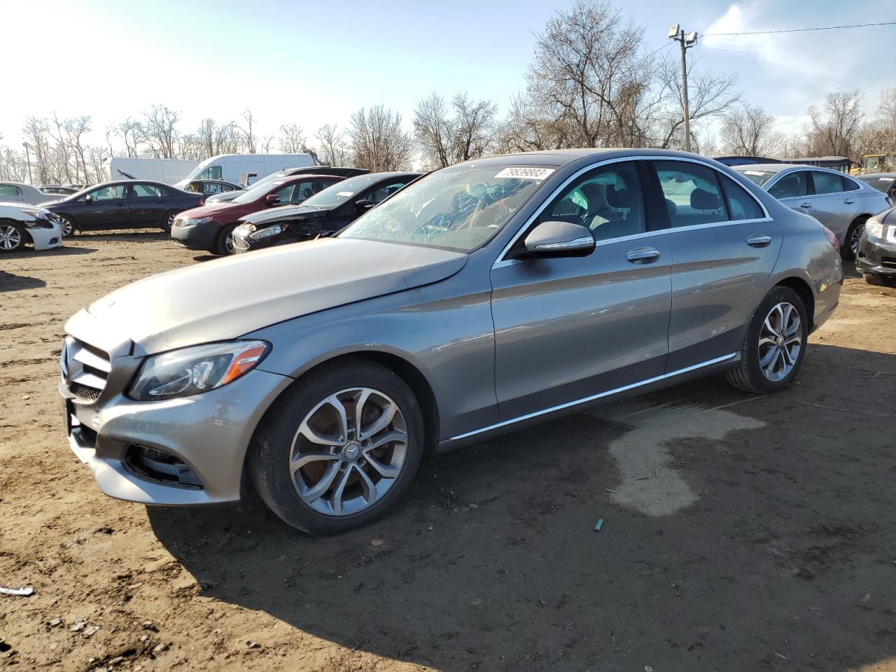Image 1 of 2015 MERCEDES-BENZ C 300 4MATIC 2015 with VIN 55SWF4KB0FU081492