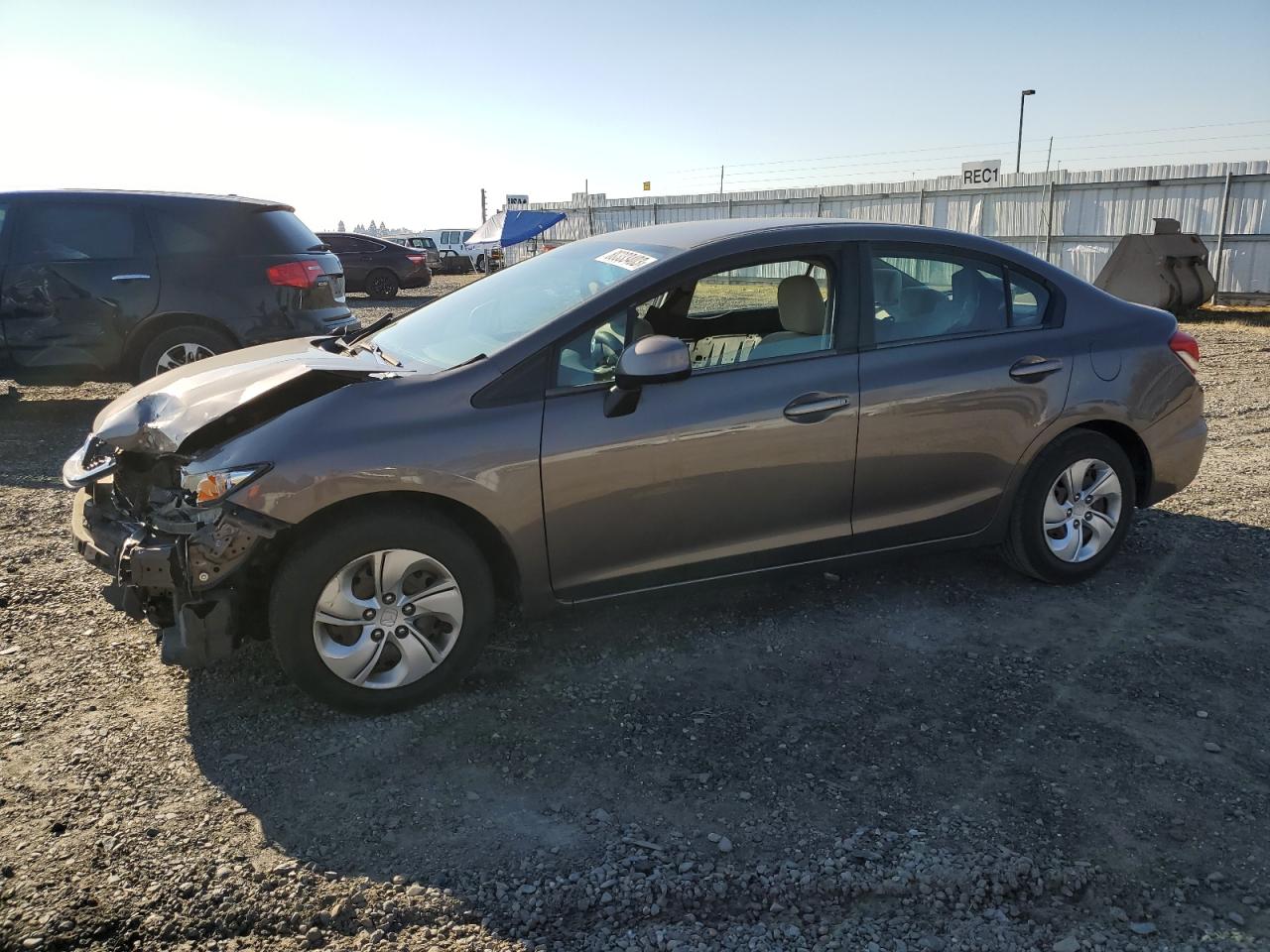 Image 1 of 2013 HONDA CIVIC LX 2013 with VIN 2HGFB2F57DH514983