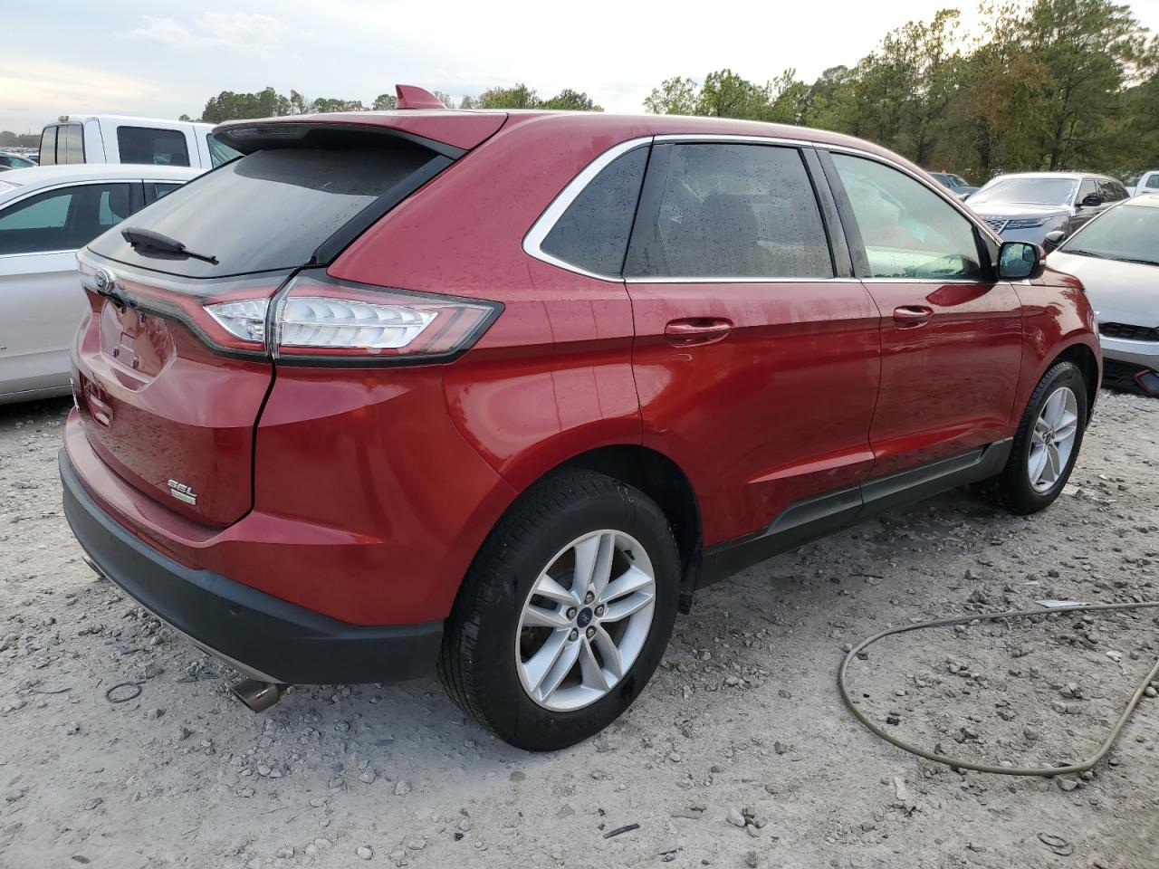 Image 3 of 2018 FORD EDGE SEL 2018 with VIN 2FMPK3J91JBC11792