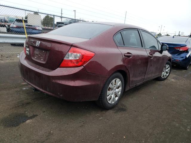 Image 3 of 2012 HONDA CIVIC LX 2012 with VIN 2HGFB2F51CH555429