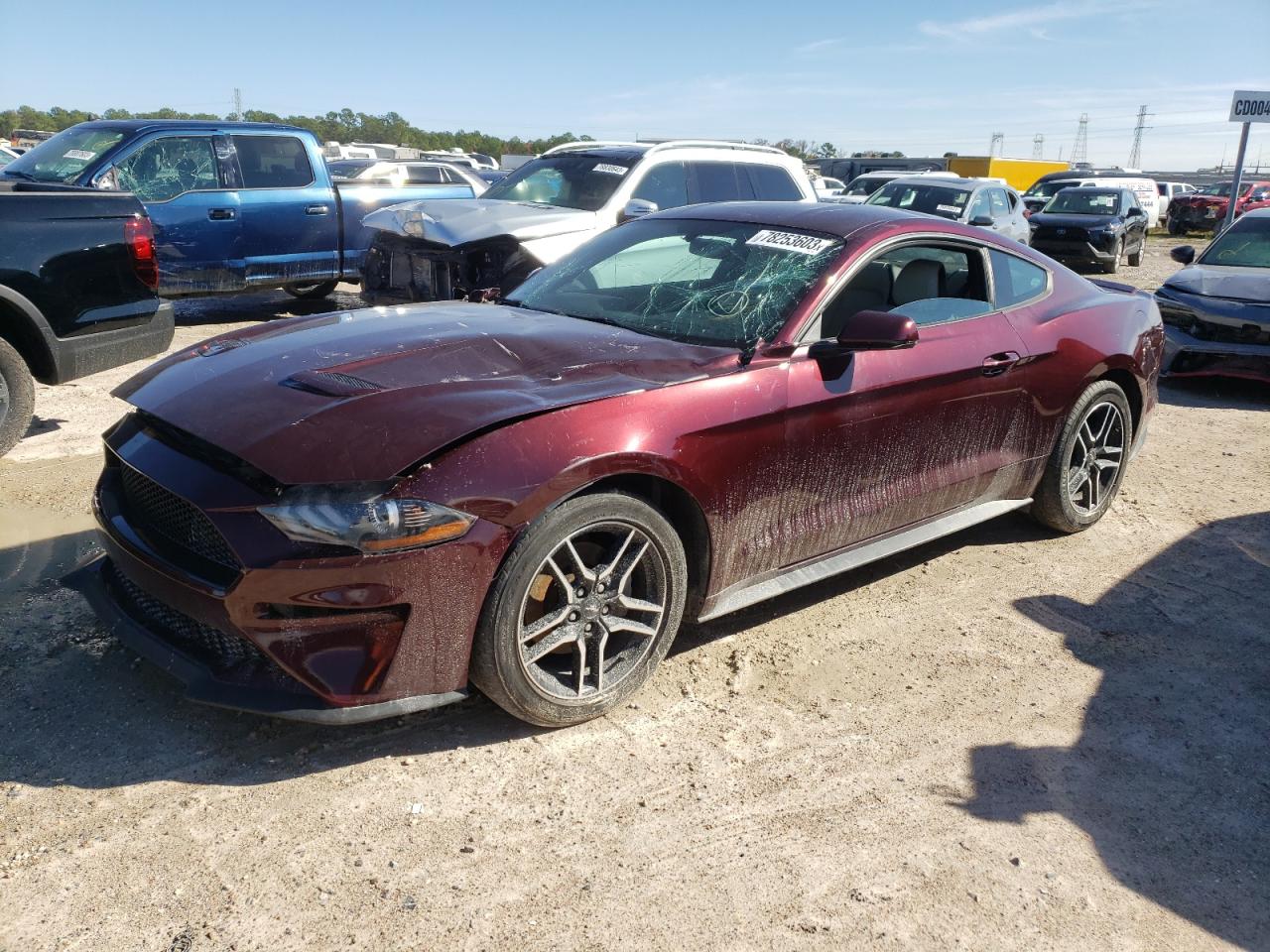Image 1 of 2018 FORD MUSTANG  2018 with VIN 1FA6P8TH3J5113621