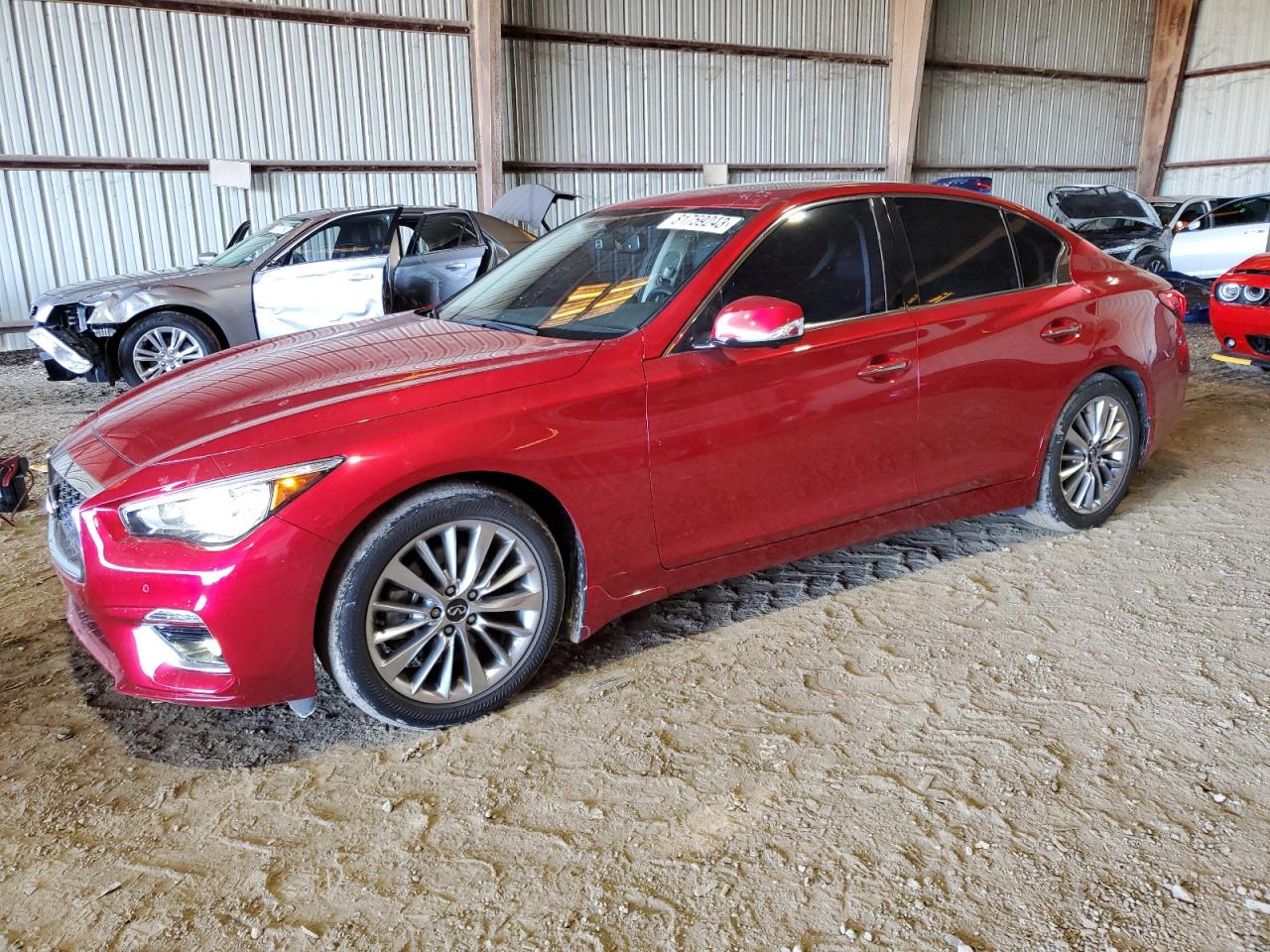 Image 1 of 2021 INFINITI Q50 LUXE 2021 with VIN JN1EV7BP5MM702522