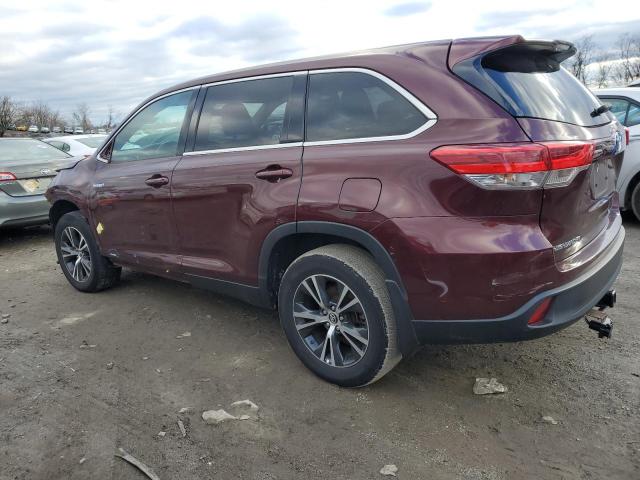 Image 2 of 2019 TOYOTA HIGHLANDER HYBRID 2019 with VIN 5TDBGRFH5KS063939