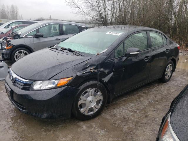 Image 1 of 2012 HONDA CIVIC HYBRID L 2012 with VIN JHMFB4F35CS004887