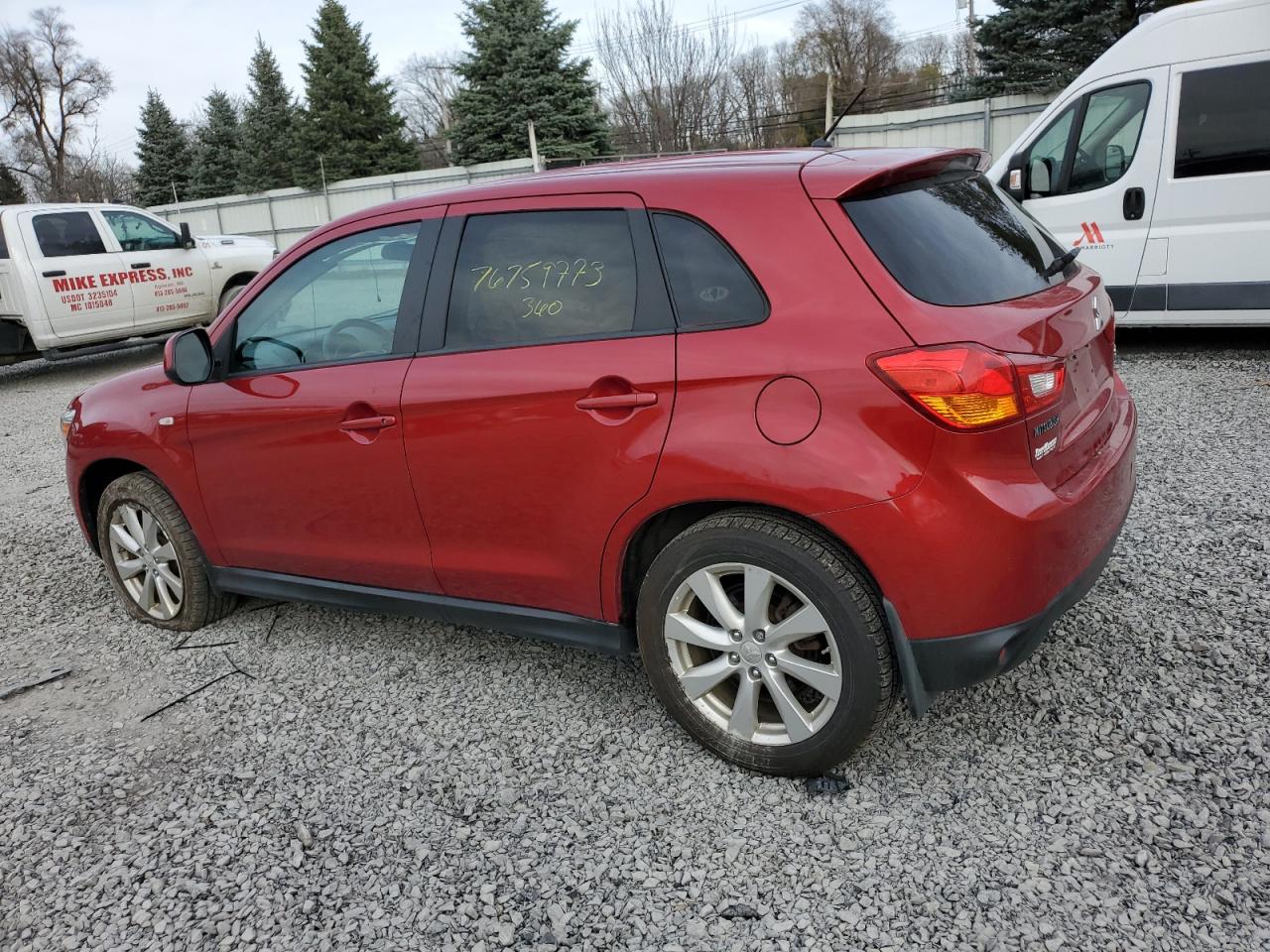 Image 2 of 2014 MITSUBISHI OUTLANDER SPORT ES 2014 with VIN 4A4AR3AU4EE033230
