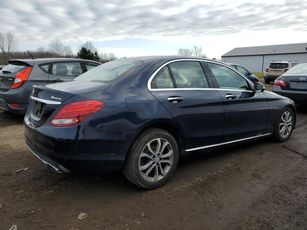 Image 3 of 2017 MERCEDES-BENZ C 300 4MATIC 2017 with VIN 55SWF4KB5HU192865