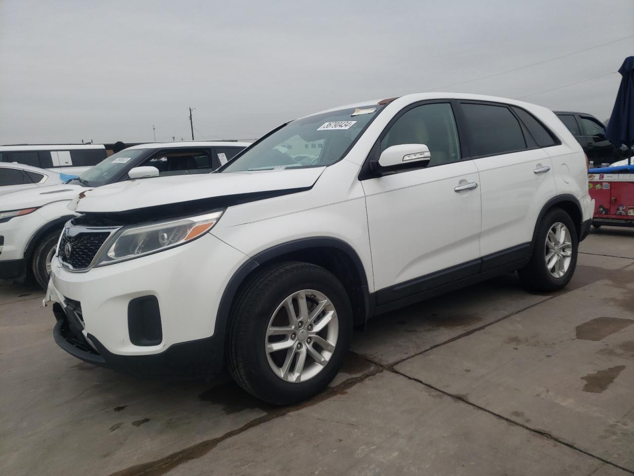 Image 1 of 2015 KIA SORENTO LX 2015 with VIN 5XYKT3A64FG594213