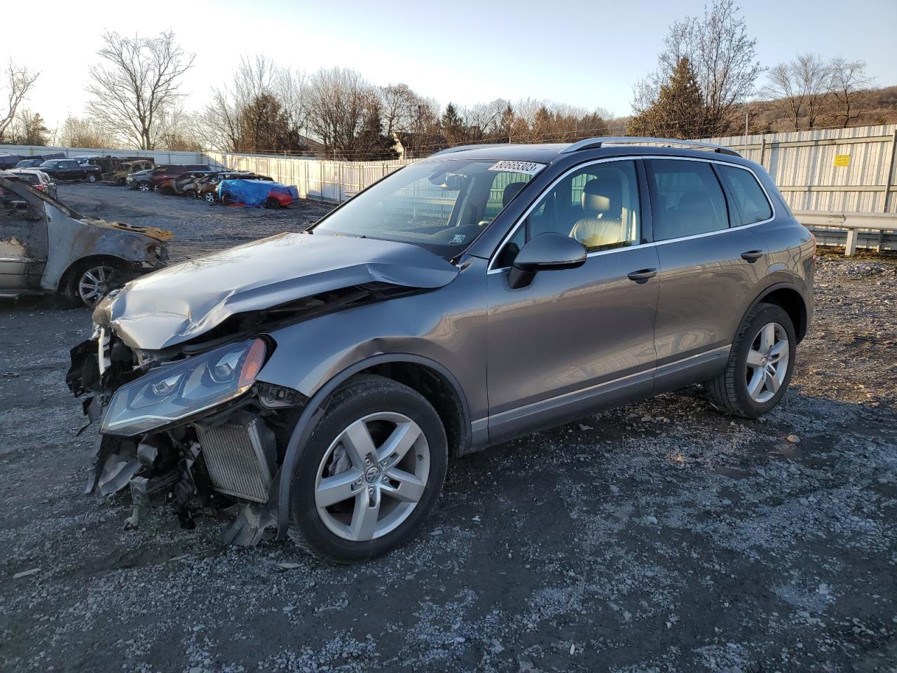 Image 1 of 2012 VOLKSWAGEN TOUAREG V6 TDI 2012 with VIN WVGFK9BP1CD003890