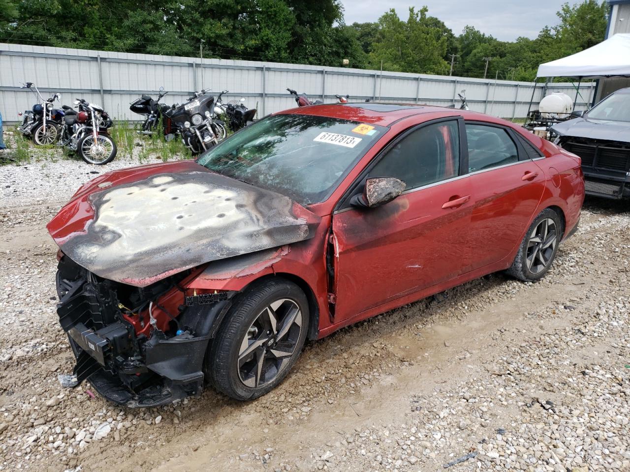Image 1 of 2021 HYUNDAI ELANTRA LIMITED 2021 with VIN KMHLP4AG7MU146336