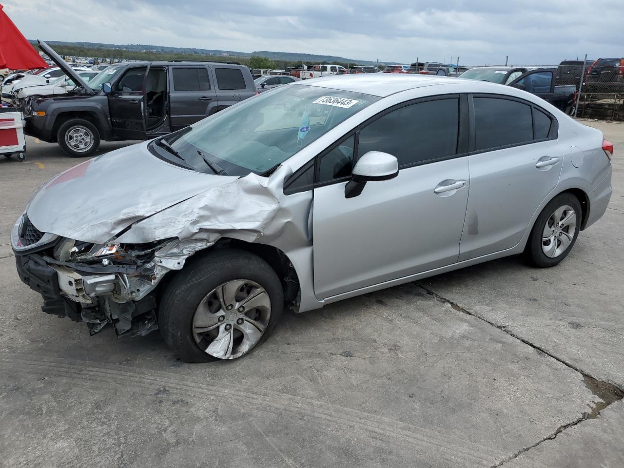 Obraz 1 z 2013 HONDA CIVIC LX 2013 z VIN 19XFB2F57DE268396