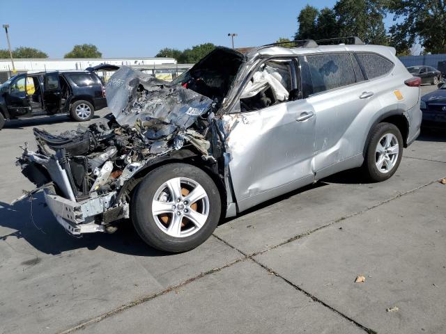 Image 1 of 2021 TOYOTA HIGHLANDER L 2021 with VIN 5TDZZRAH9MS527107