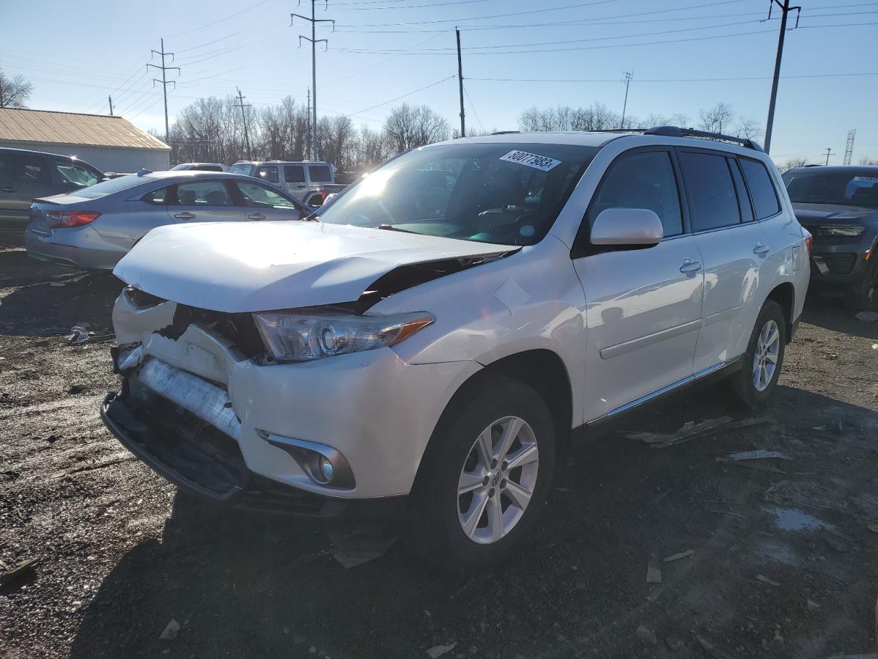 Image 1 of 2012 TOYOTA HIGHLANDER BASE 2012 with VIN 5TDBK3EH2CS175094