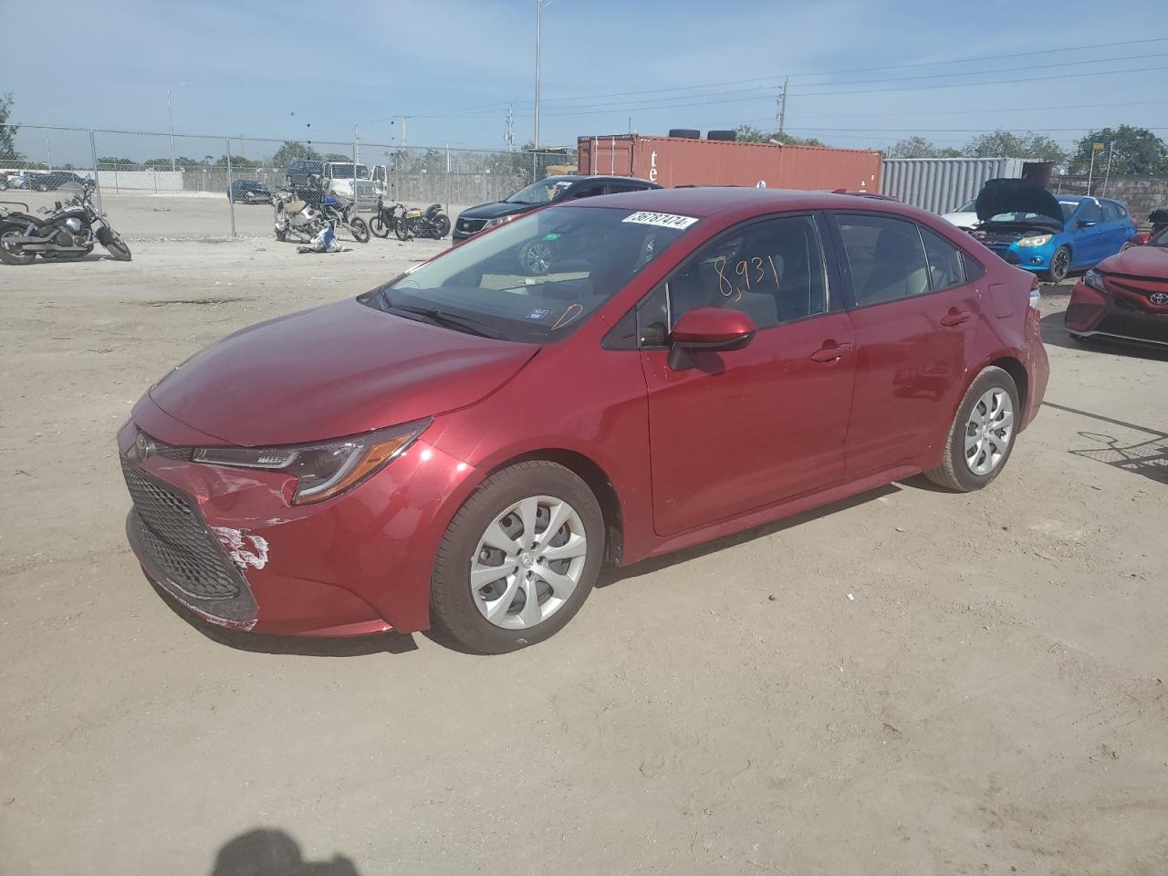 Obraz 1 z 2022 TOYOTA COROLLA LE 2022 z VIN JTDEPMAE7NJ219011
