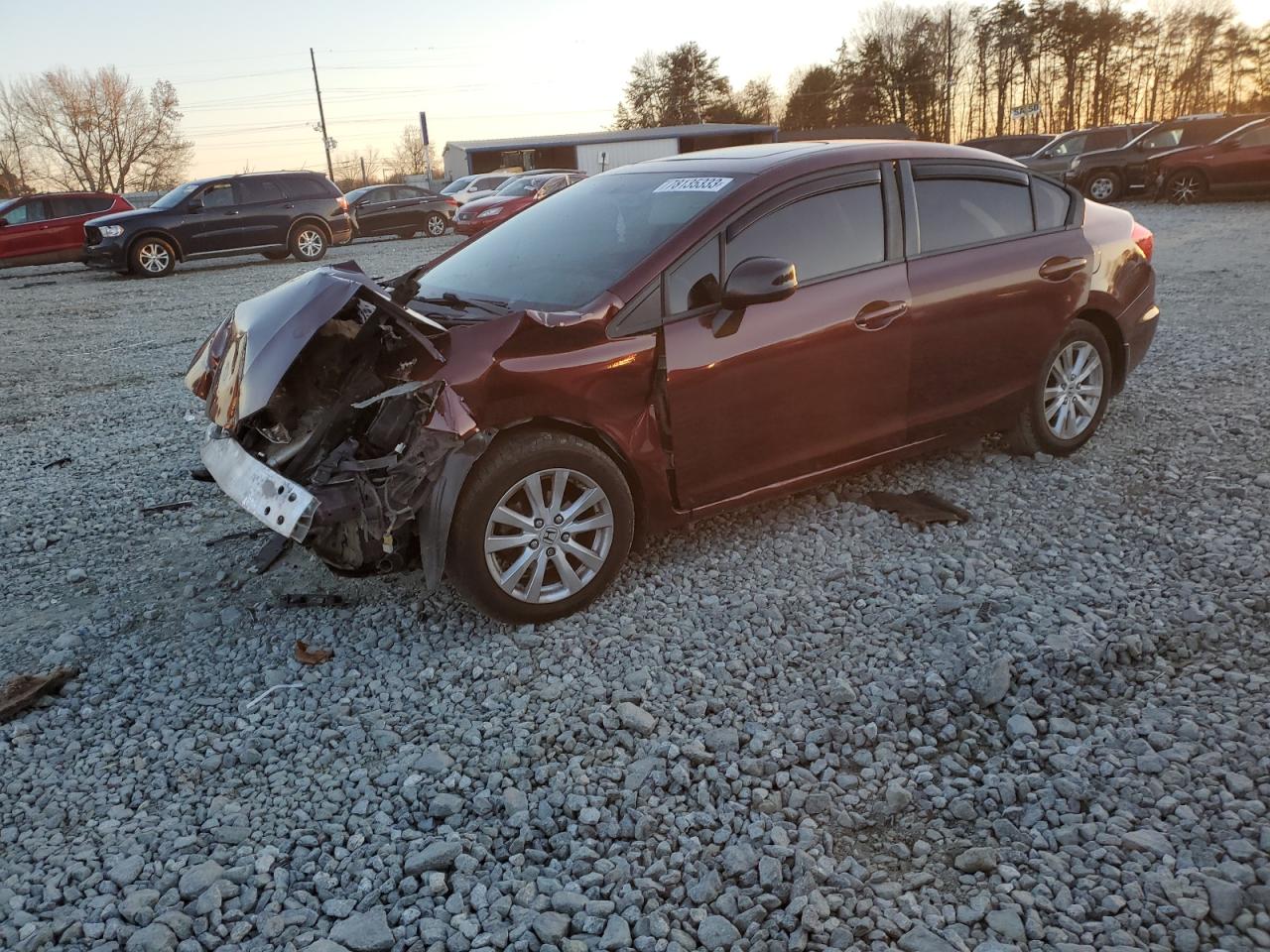 Obraz 1 z 2012 HONDA CIVIC EX 2012 z VIN 19XFB2F81CE055422