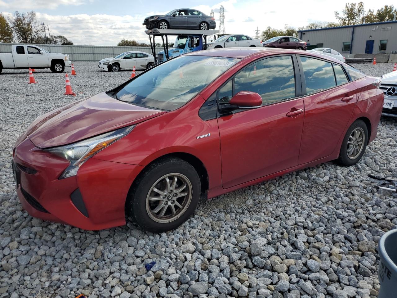 Image 1 of 2017 TOYOTA PRIUS  2017 with VIN JTDKBRFU2H3565605