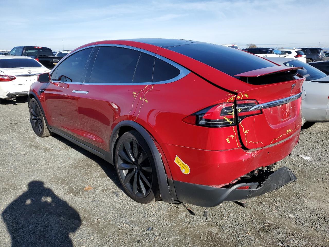 Изображение 2 2020 TESLA MODEL X  2020 с VIN 5YJXCAE27LF250329