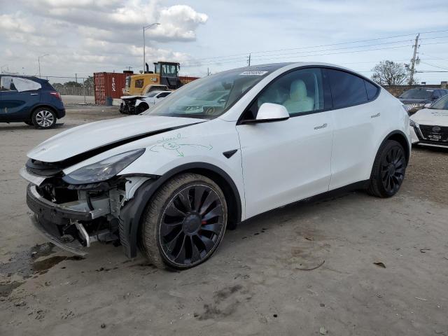 Image 1 of 2022 TESLA MODEL Y  2022 with VIN 7SAYGDEF2NF338949