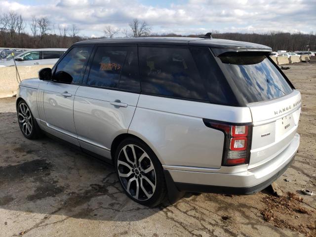 Image 2 of 2016 LAND ROVER RANGE ROVER HSE 2016 with VIN SALGS2KF1GA251192