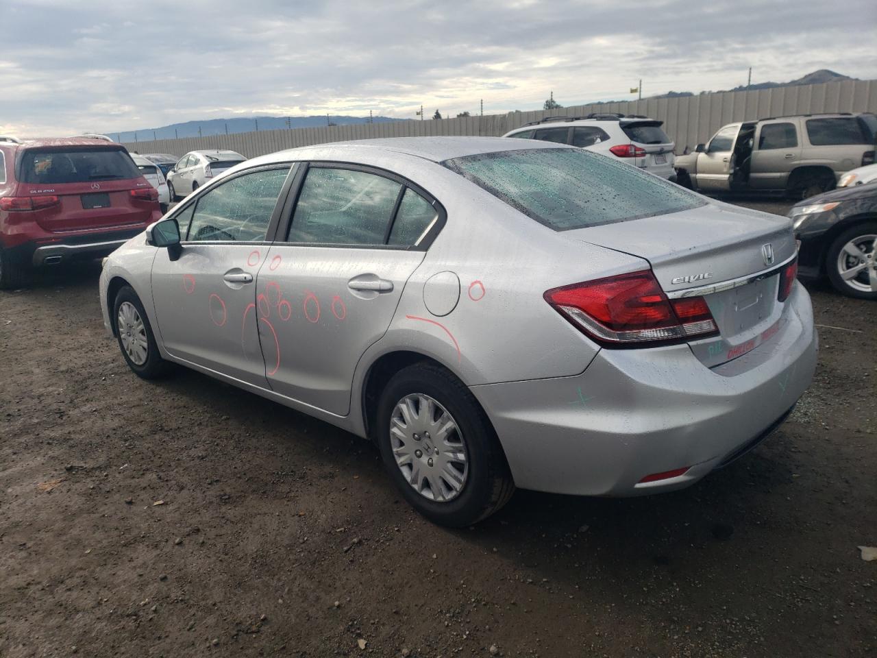 Image 2 of 2014 HONDA CIVIC LX 2014 with VIN 19XFB2F5XEE221395