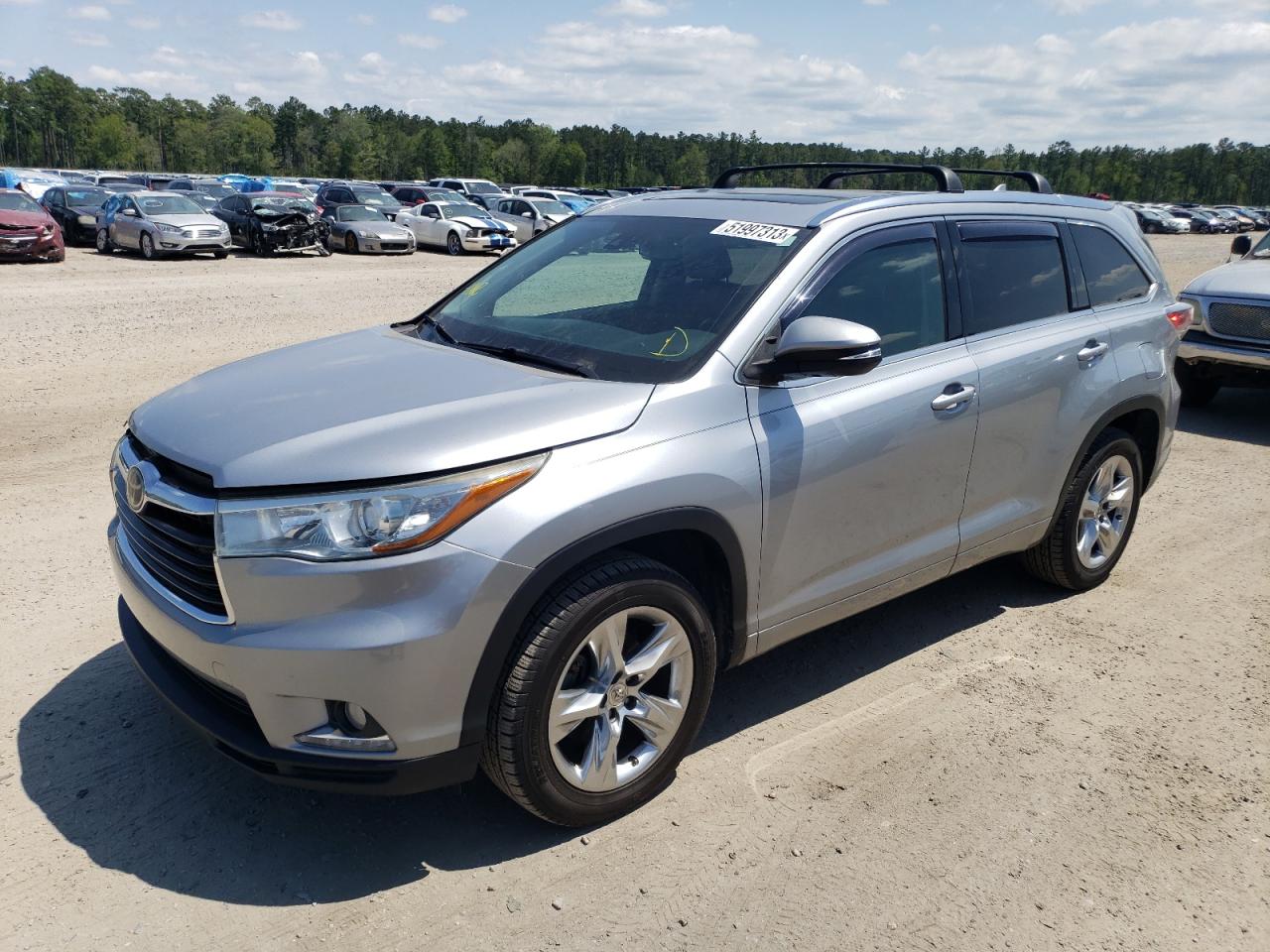Изображение 1 2014 TOYOTA HIGHLANDER LIMITED 2014 с VIN 5TDYKRFH7ES026114