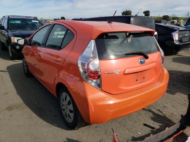 Image 2 of 2012 TOYOTA PRIUS C  2012 with VIN JTDKDTB3XC1002715